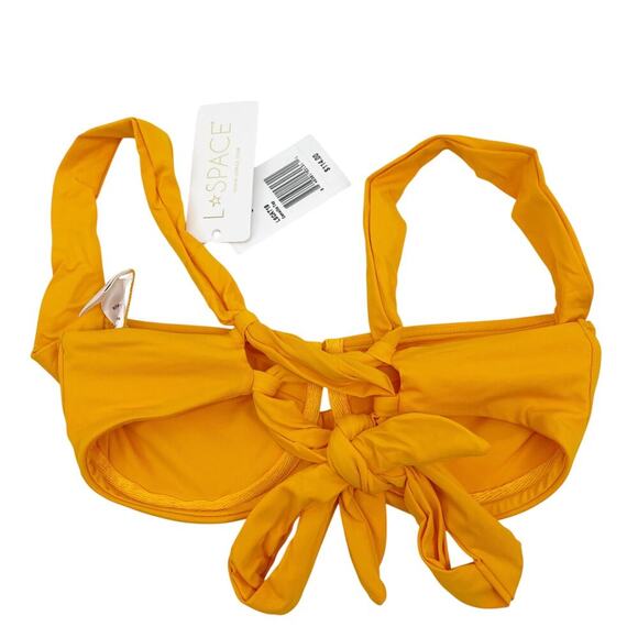 L*Space Camellia Bikini Top Underwire Mango Size Small NEW with Tags - Picture 7 of 7